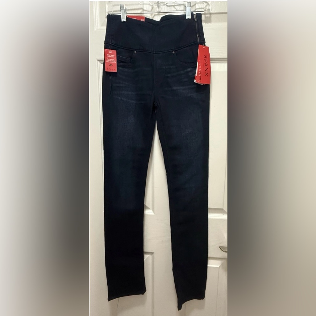 Spanx Signature High Rise Straight Jeans
